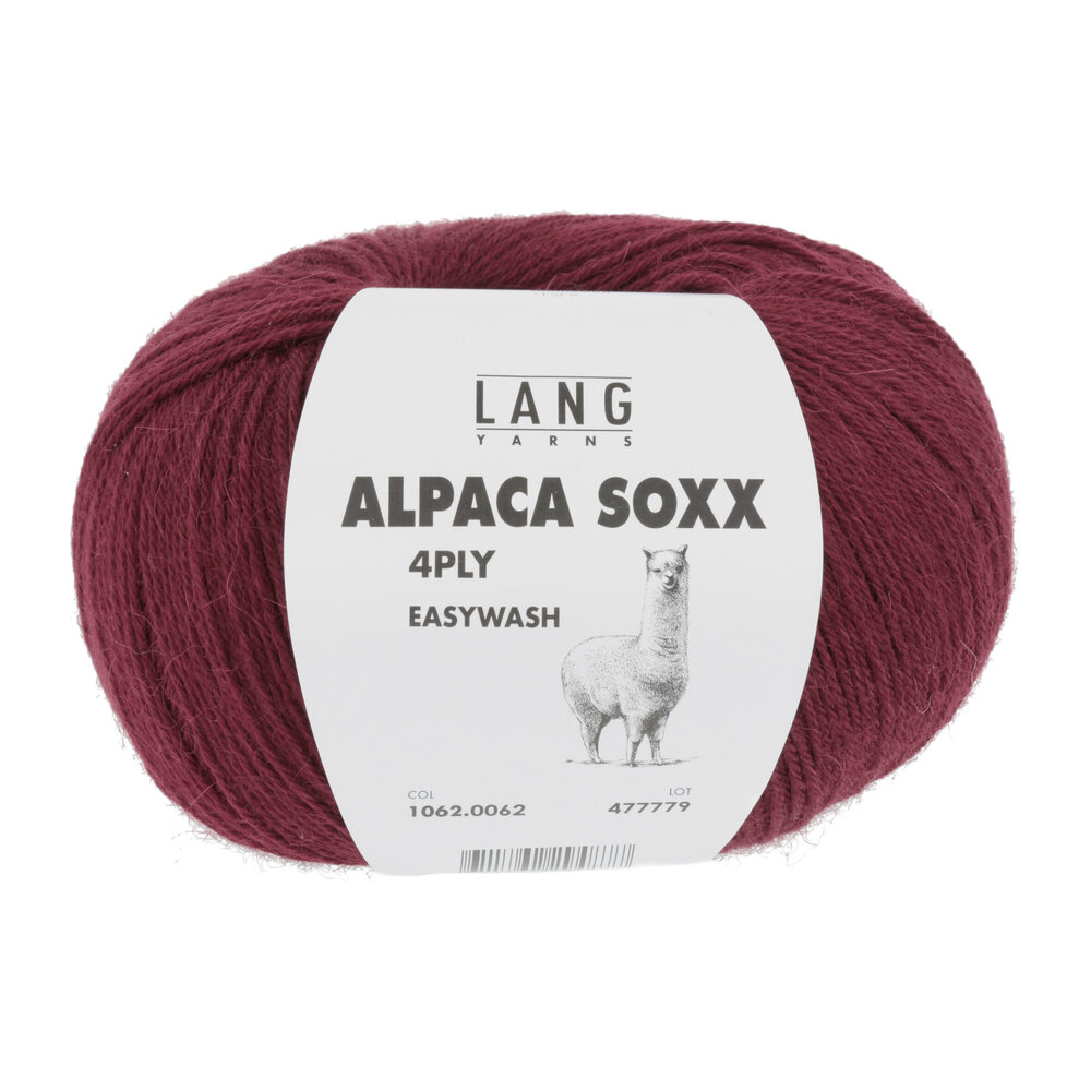 Lang Lang Yarns Alpaca Soxx 4-ply | 0062 wijn rood Lang Lang Yarns Alpaca Soxx 4-ply | 0062 wijn rood