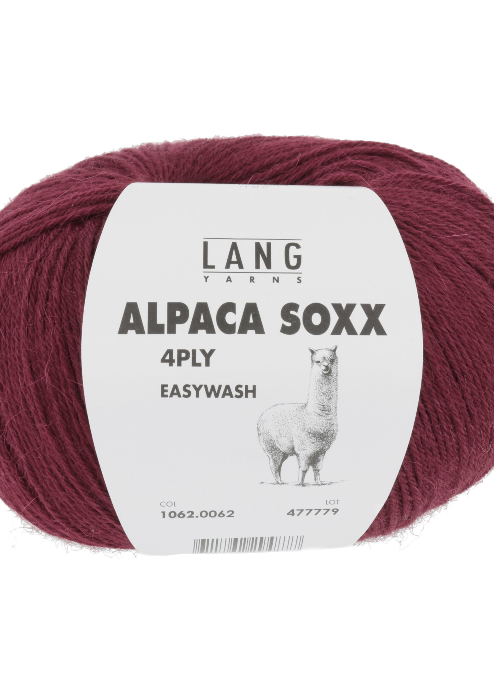Lang Lang Yarns Alpaca Soxx 4-ply | 0062 wijn rood
