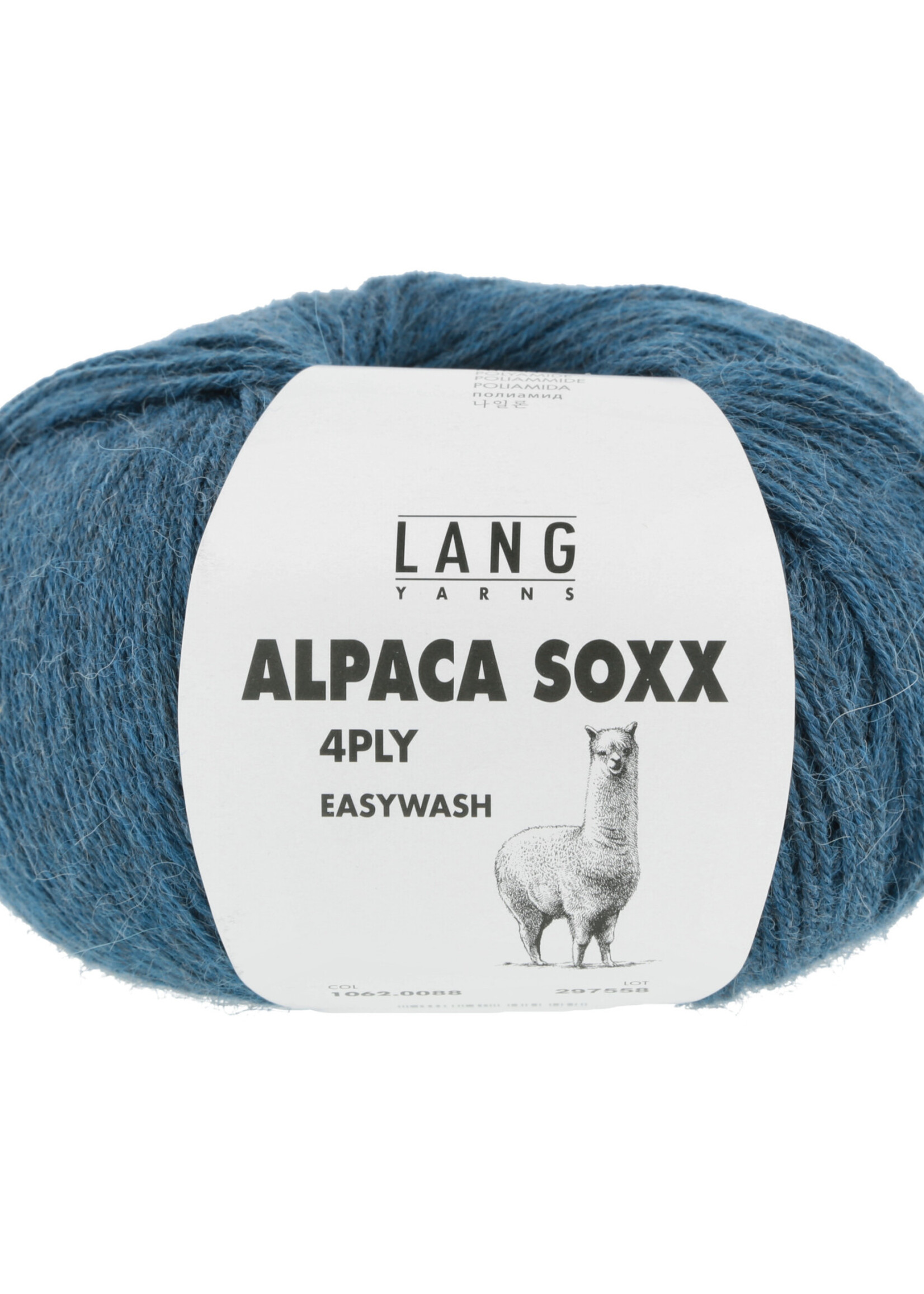 Lang Lang Yarns Alpaca Soxx 4-ply | 0088 petrol melange