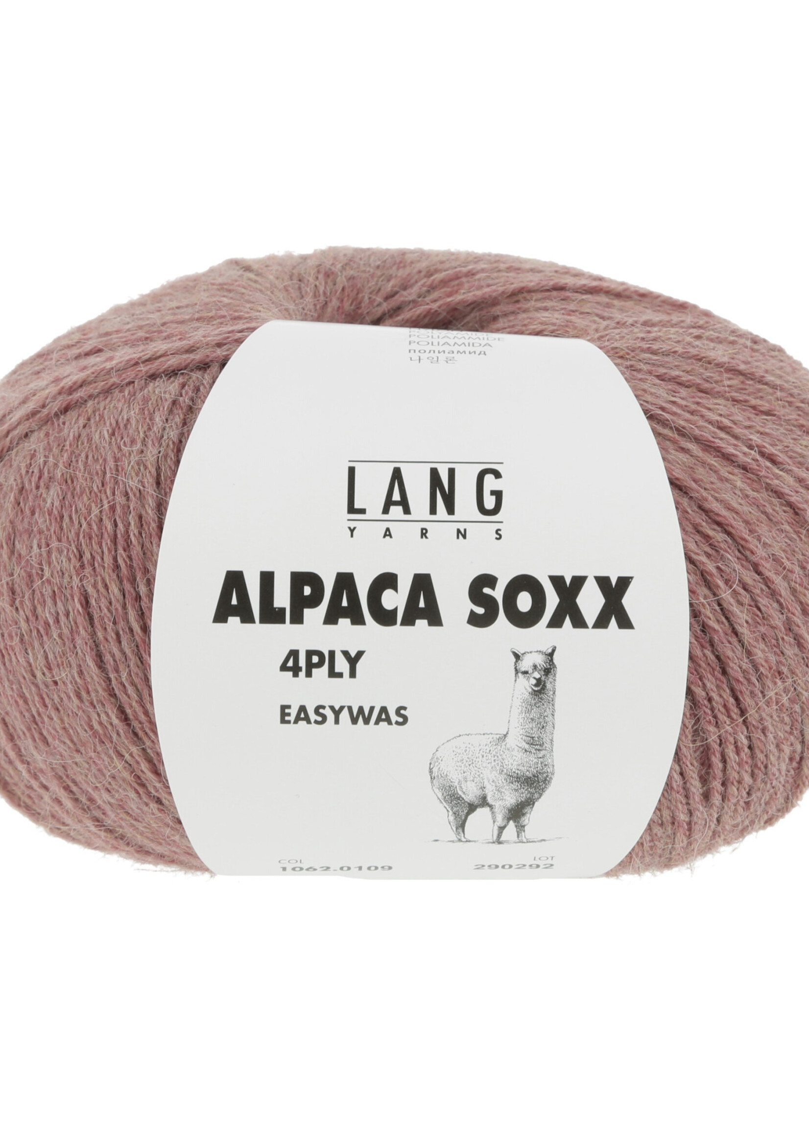 Lang Lang Yarns Alpaca Soxx 4-ply | 0109 roze melange