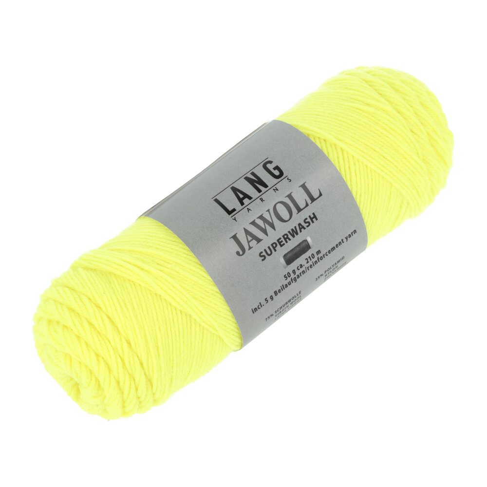 Lang Lang Yarns Jawoll | 0313 neon geel Lang Lang Yarns Jawoll | 0313 neon geel