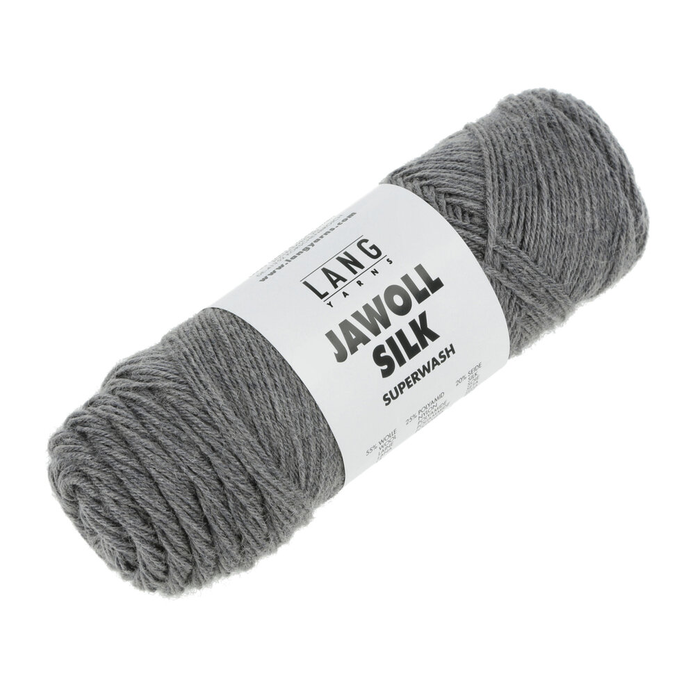 Lang Lang Yarns Jawoll Silk | 0103 donkergrijs melange Lang Lang Yarns Jawoll Silk | 0103 donkergrijs melange