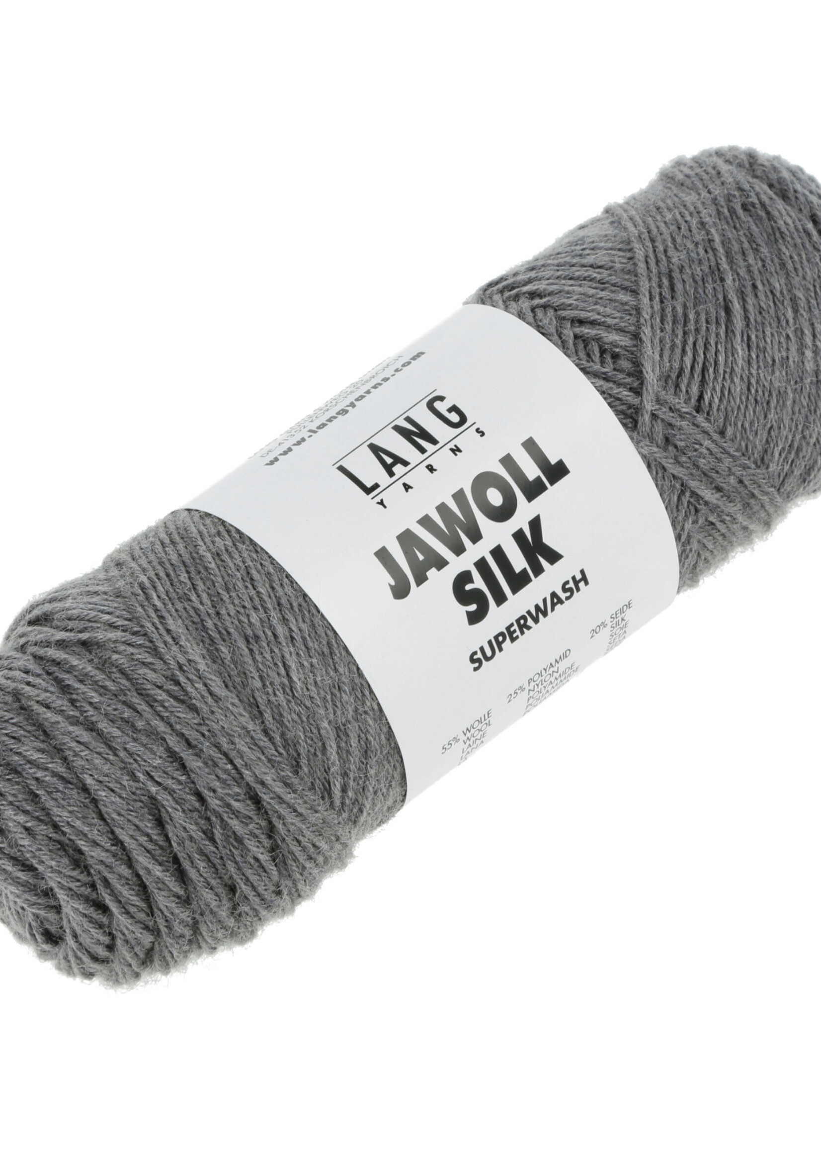 Lang Lang Yarns Jawoll Silk | 0103 donkergrijs melange (uitlopend)