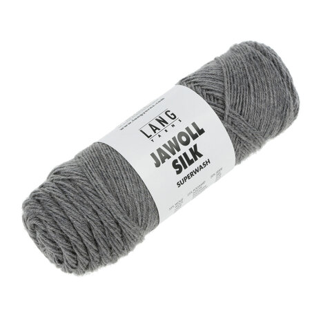 Lang Lang Yarns Jawoll Silk | 0103 donkergrijs melange Lang Lang Yarns Jawoll Silk | 0103 donkergrijs melange