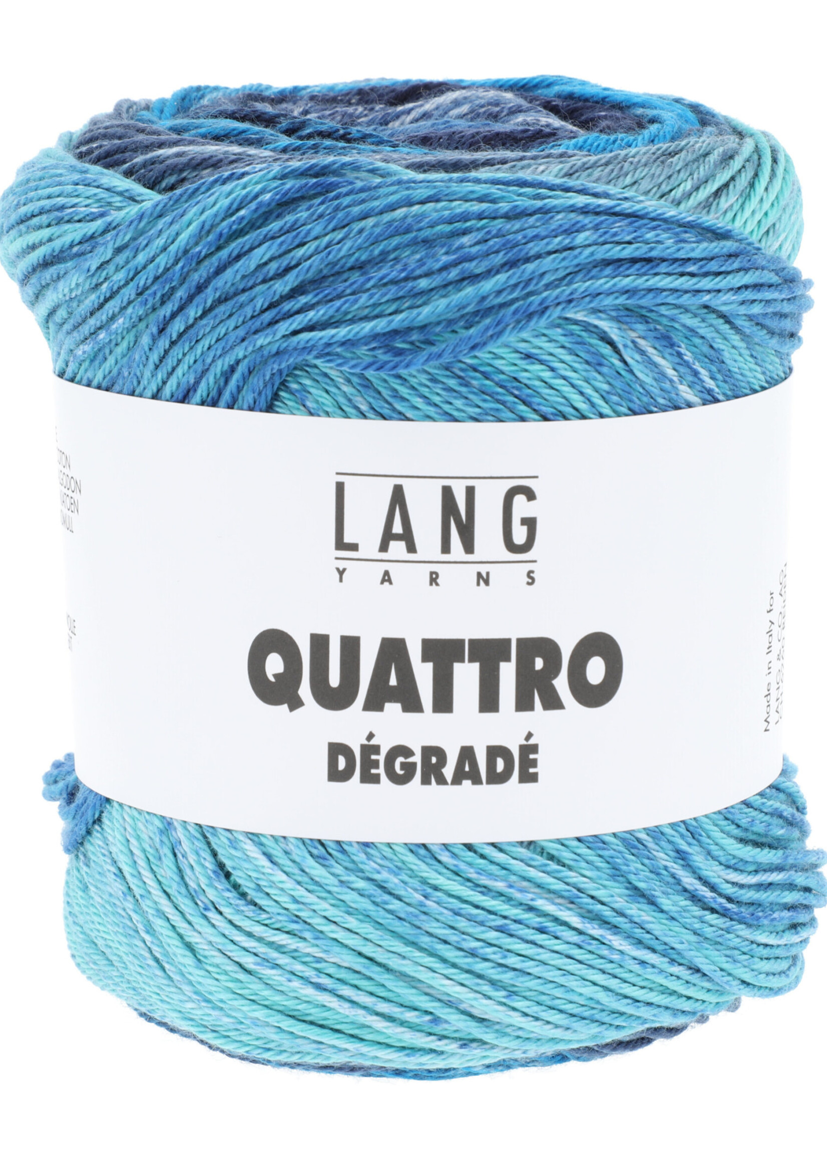 Lang Lang Yarns Quattro Degradé | 0011 blauw/mint