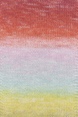 Lang Lang Yarns Quattro Degradé | 0012 rood/roze/geel Lang Lang Yarns Quattro Degradé | 0012 rood/roze/geel