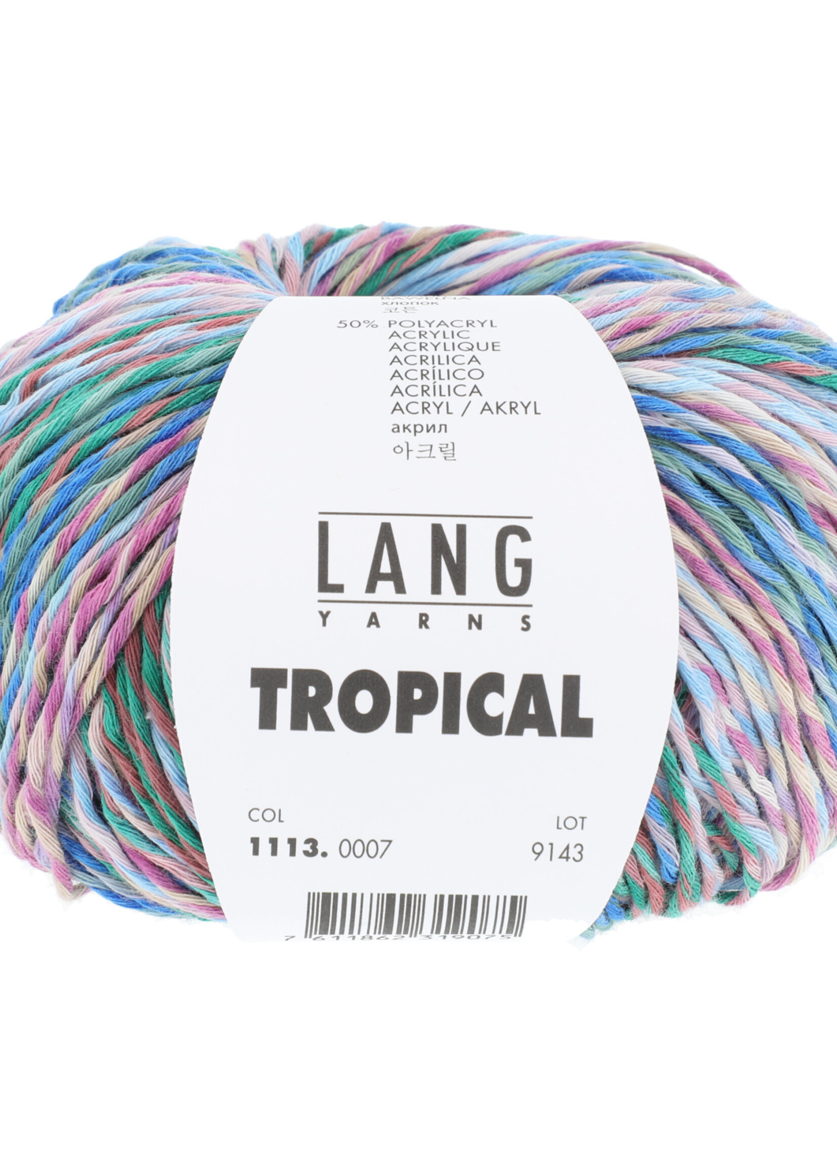 Lang Lang Yarns Tropical | 0007 lila,blauw,groen