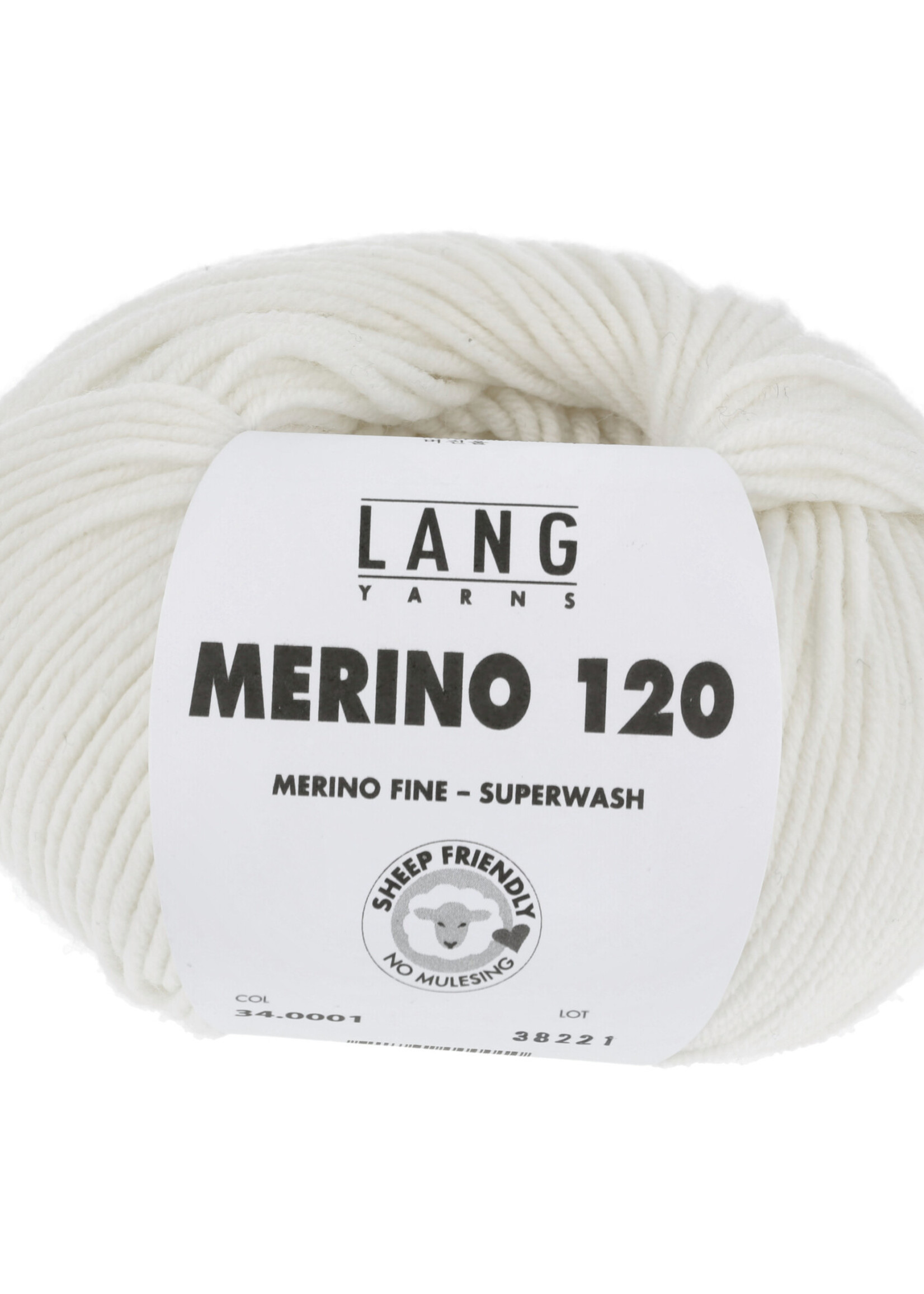 Lang Lang Yarns Merino 120 | 0001 wit