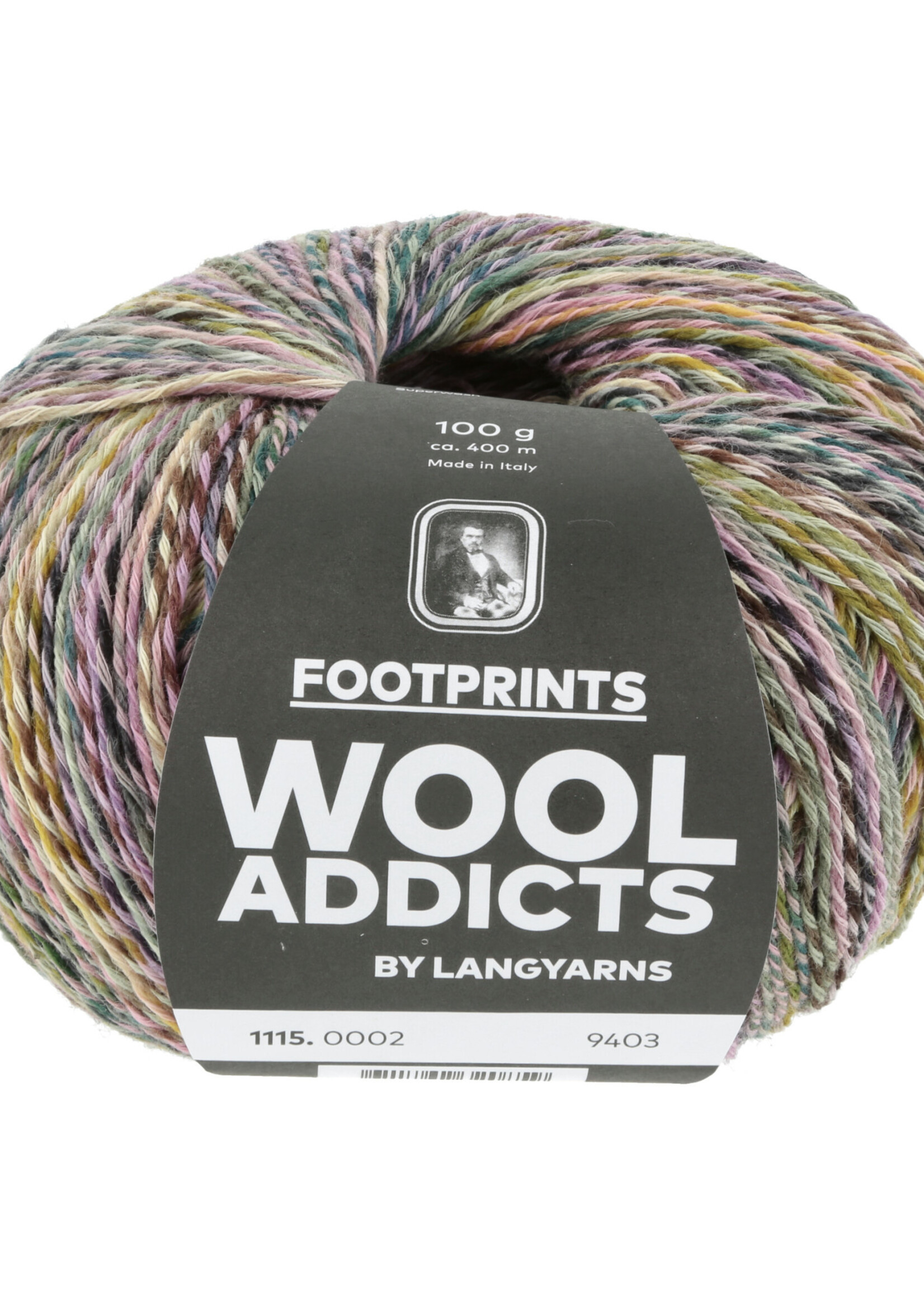 Lang Lang Yarns Footprints | 0002 roze,groen
