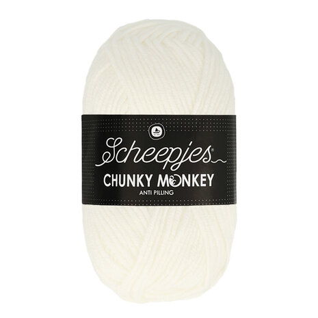 Scheepjes Scheepjes Chunky Monkey | 1001 White Scheepjes Scheepjes Chunky Monkey | 1001 White
