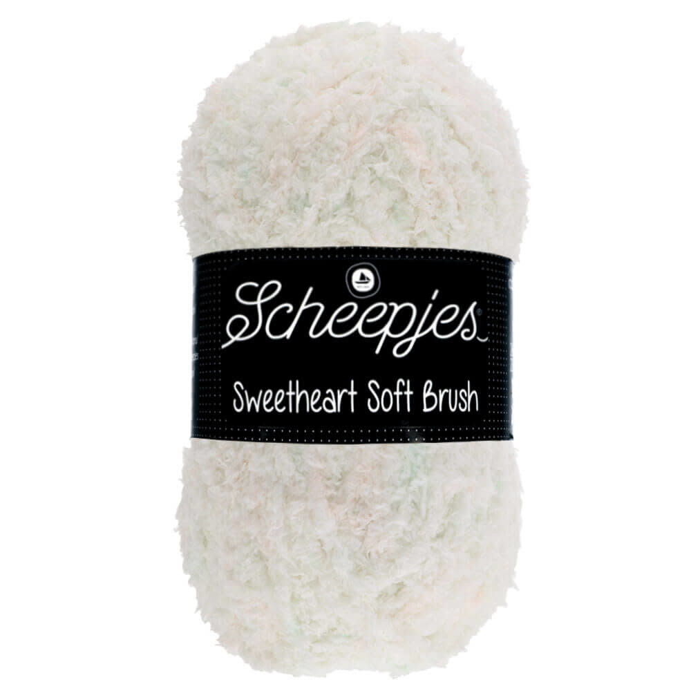 Scheepjes Scheepjes Sweetheart Soft Brush | 534 Wit, Roze Scheepjes Scheepjes Sweetheart Soft Brush | 534 Wit, Roze