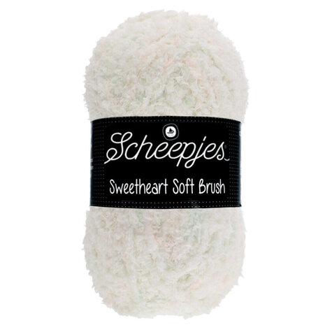 Scheepjes Scheepjes Sweetheart Soft Brush | 534 Wit, Roze Scheepjes Scheepjes Sweetheart Soft Brush | 534 Wit, Roze