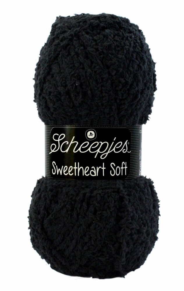 Scheepjes Scheepjes Sweetheart Soft | 004 Zwart Scheepjes Scheepjes Sweetheart Soft | 004 Zwart