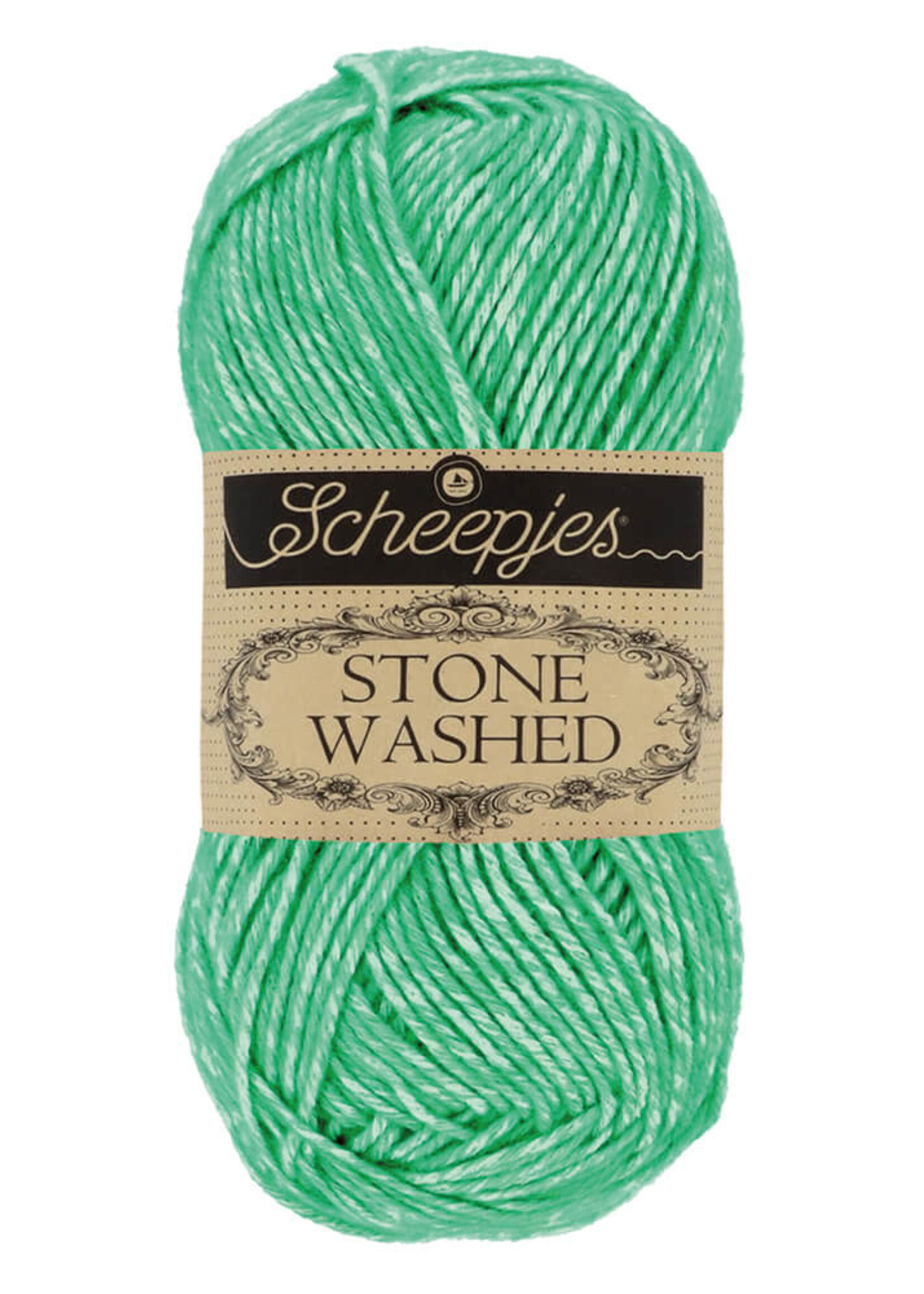 Scheepjes Scheepjes Stone Washed | 826 Groen wit