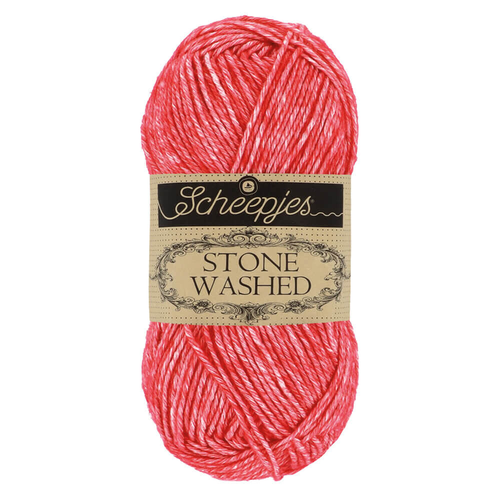 Scheepjes Scheepjes Stone Washed | 823 Kornalijn rood
