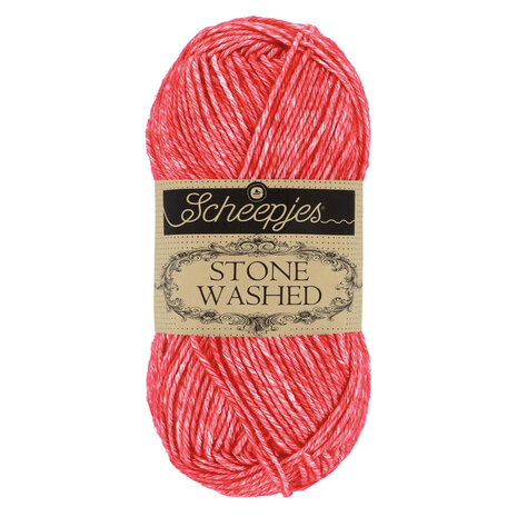 Scheepjes Scheepjes Stone Washed | 823 Kornalijn rood