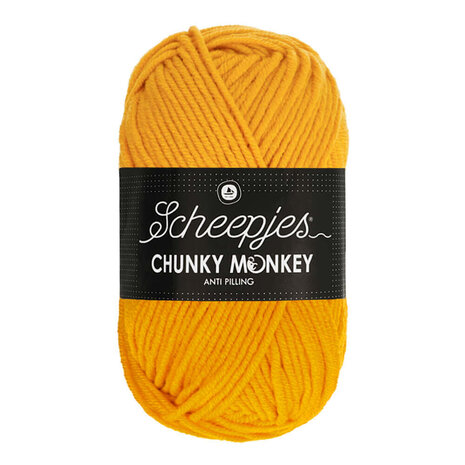 Scheepjes Scheepjes Chunky Monkey | 1114 Golden Yellow Scheepjes Scheepjes Chunky Monkey | 1114 Golden Yellow