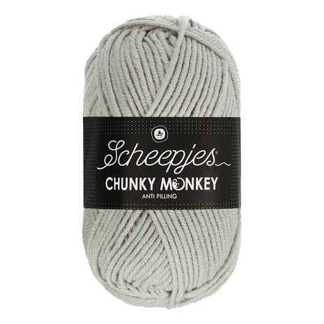 Scheepjes Scheepjes Chunky Monkey | 1203 Pale Grey Scheepjes Scheepjes Chunky Monkey | 1203 Pale Grey