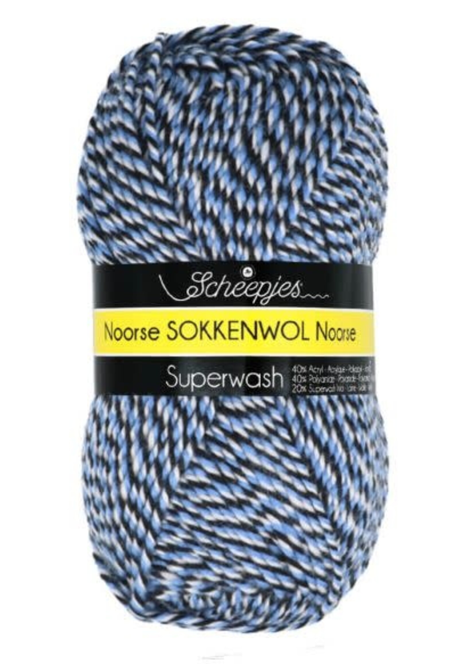 Noorse Wol | 6846 Blauw, Zwart, Beige