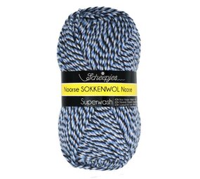 Noorse Wol | 6846 Blauw, Zwart, Beige
