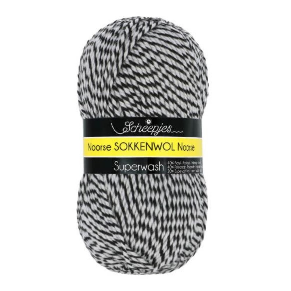 Noorse Wol | 6845 Beige, Zwart