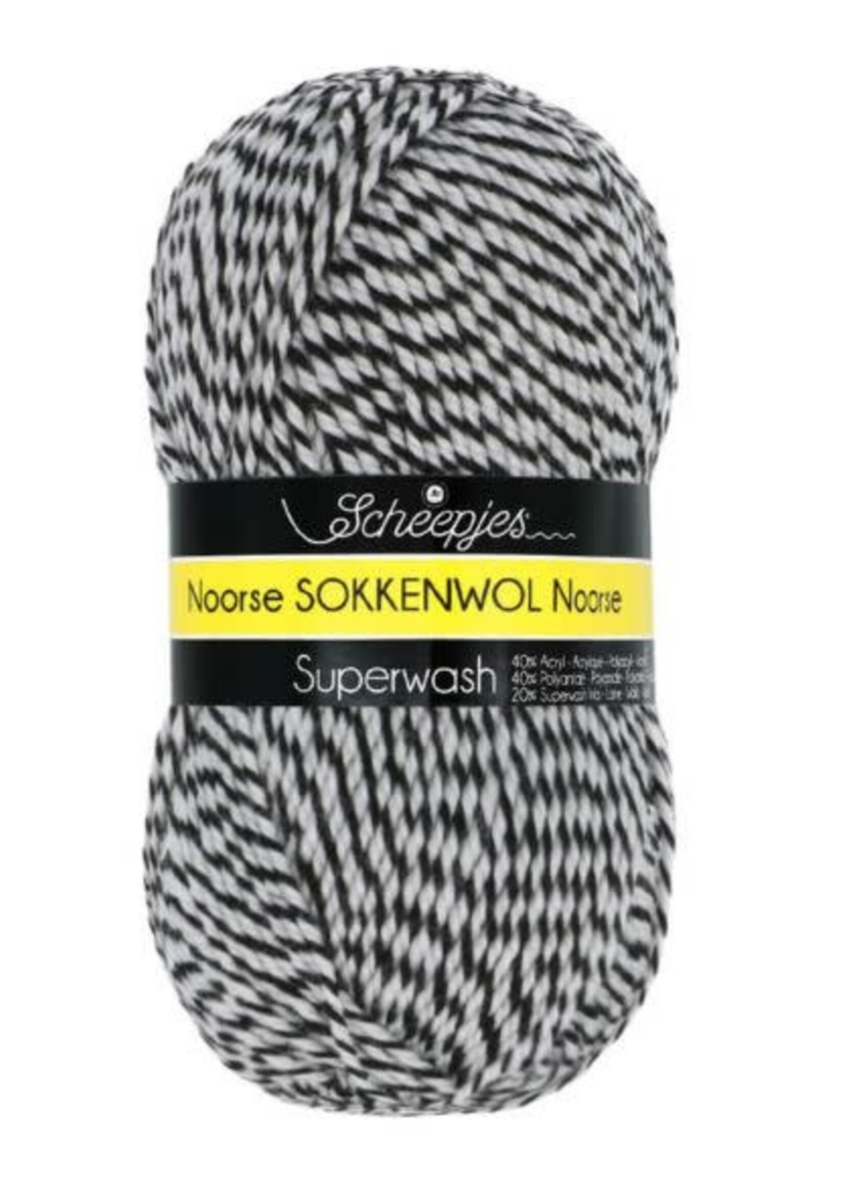 Noorse Wol | 6845 Beige, Zwart