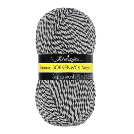 Noorse Wol | 6845 Beige, Zwart