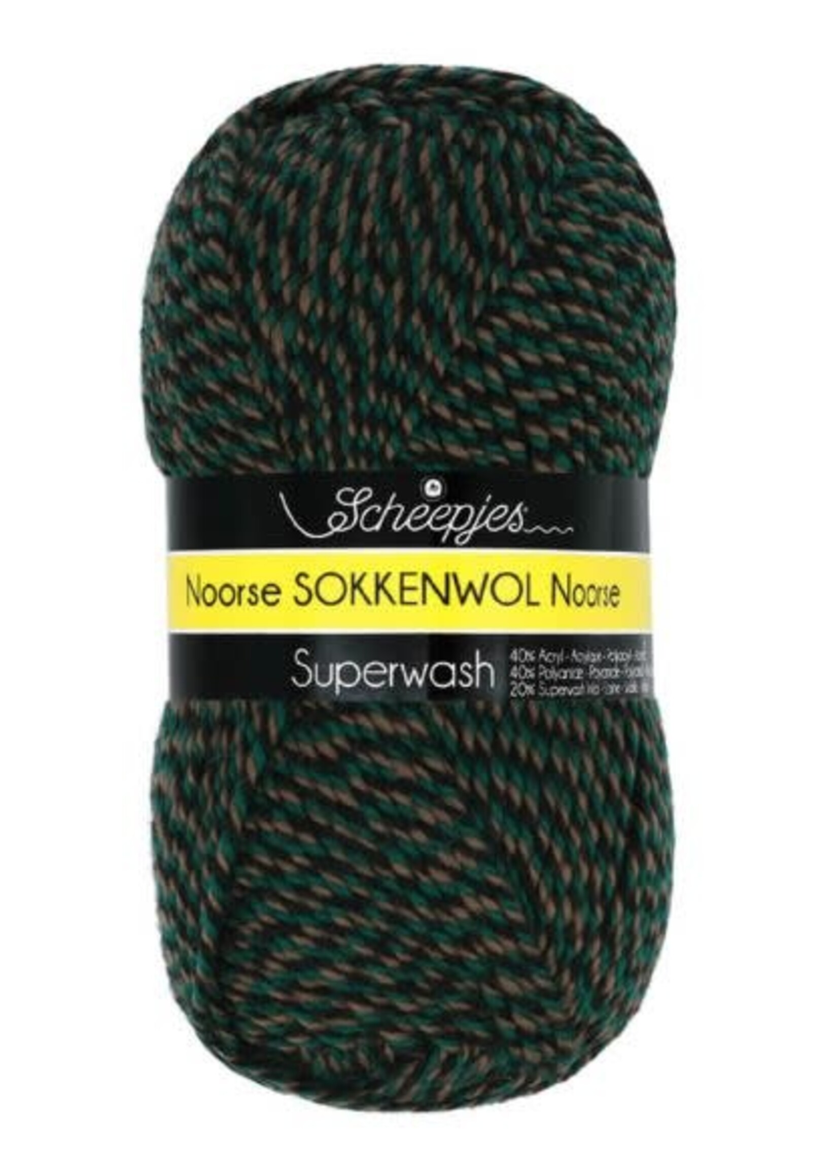 Noorse Wol | 6847 Groen, Bruin, Zwart