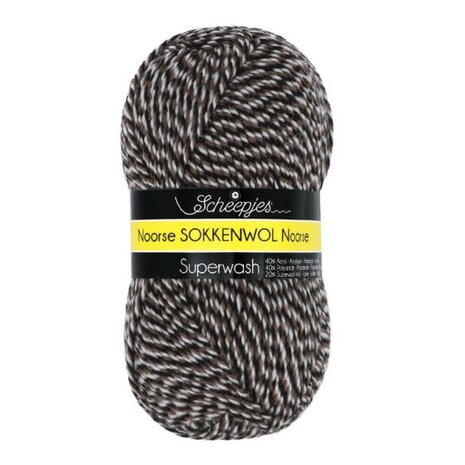 Noorse Wol | 6854 Bruin, Zwart, Beige