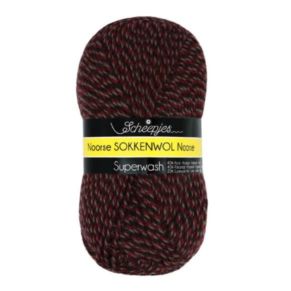 Noorse Wol | 6864 Rood, Bruin, Zwart