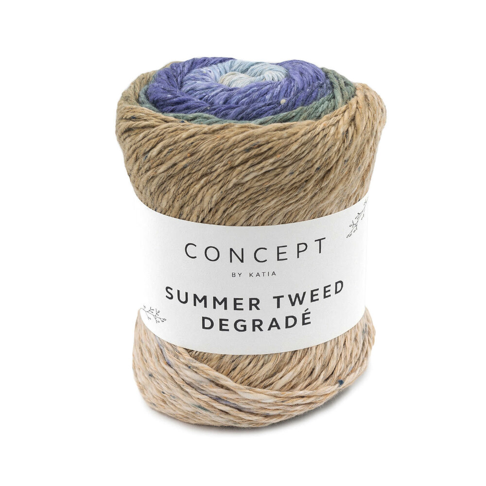 Katia Katia Summer Tweed dégradé | 102-Blauw-Bruin-Groen Katia Katia Summer Tweed dégradé | 102-Blauw-Bruin-Groen