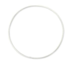 Metalen ring wit Metalen ring wit
