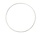 Metalen ring wit 8-120cm