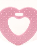 Durable Bijtring hart roze
