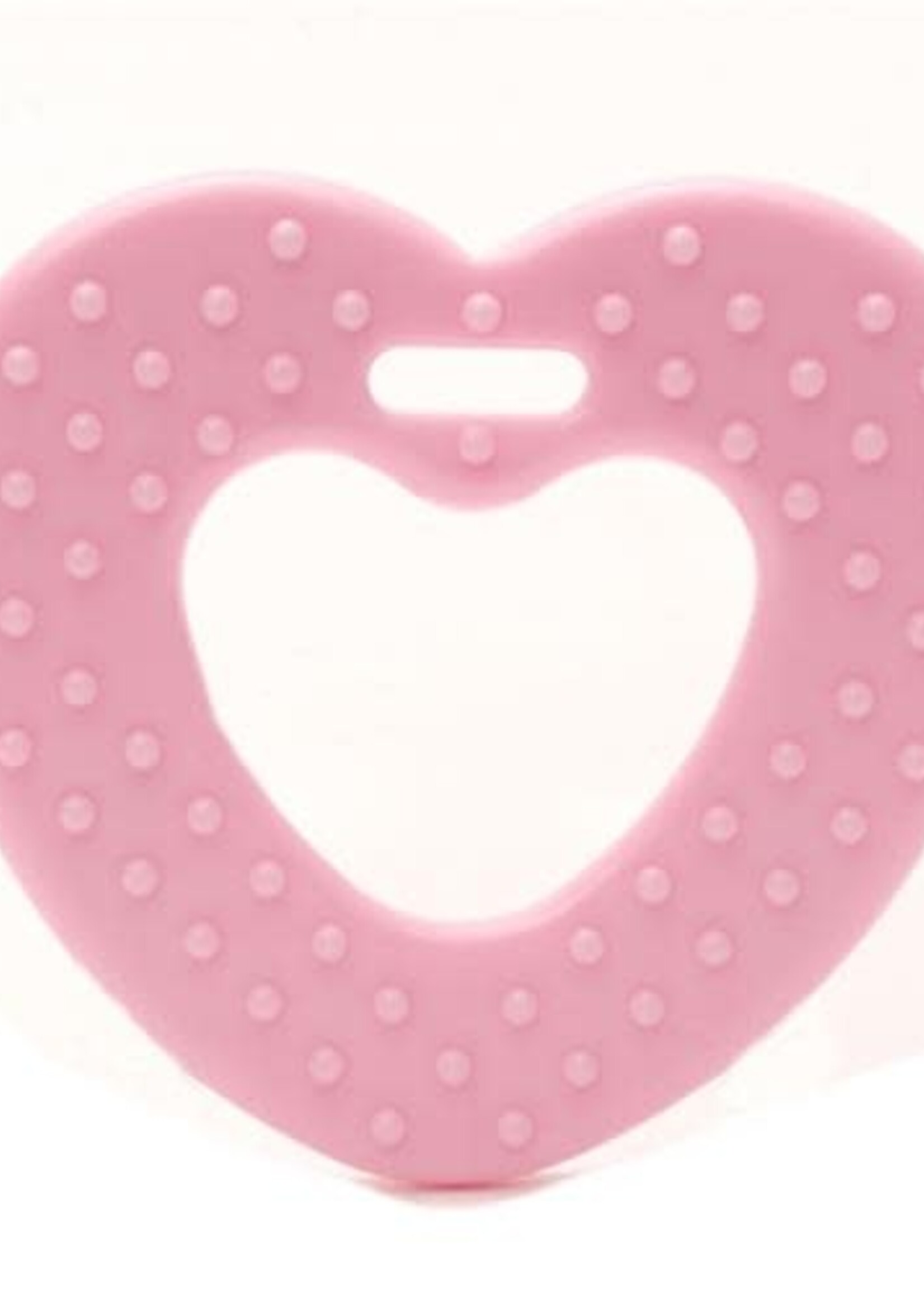 Durable Bijtring hart roze