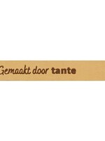 Durable Leren Label Gemaakt door Tante 7 x 1 cm (2st)