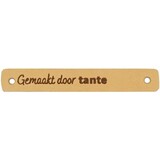 Durable Leren Label Gemaakt door Tante 7 x 1 cm (2st)