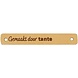 Durable Leren Label Gemaakt door Tante 7 x 1 cm (2st)