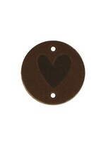 Restyle Label hart bruin