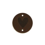 Restyle Label hart bruin Restyle Label hart bruin