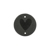 Restyle Label hart grijs Restyle Label hart grijs