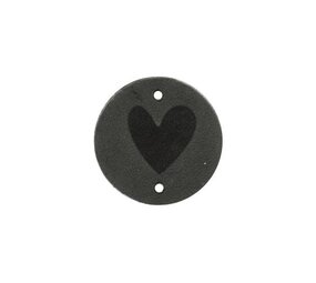 Restyle Label hart grijs Restyle Label hart grijs