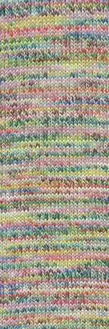 Lang Lang Yarns Footprints | 0006 groen,geel,roze