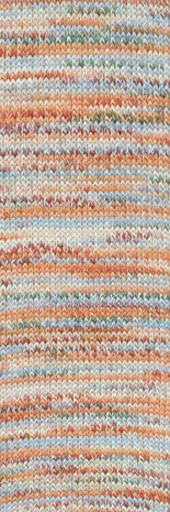Lang Lang Yarns Footprints | 0005 oranje,blauw, groen Lang Lang Yarns Footprints | 0005 oranje,blauw, groen