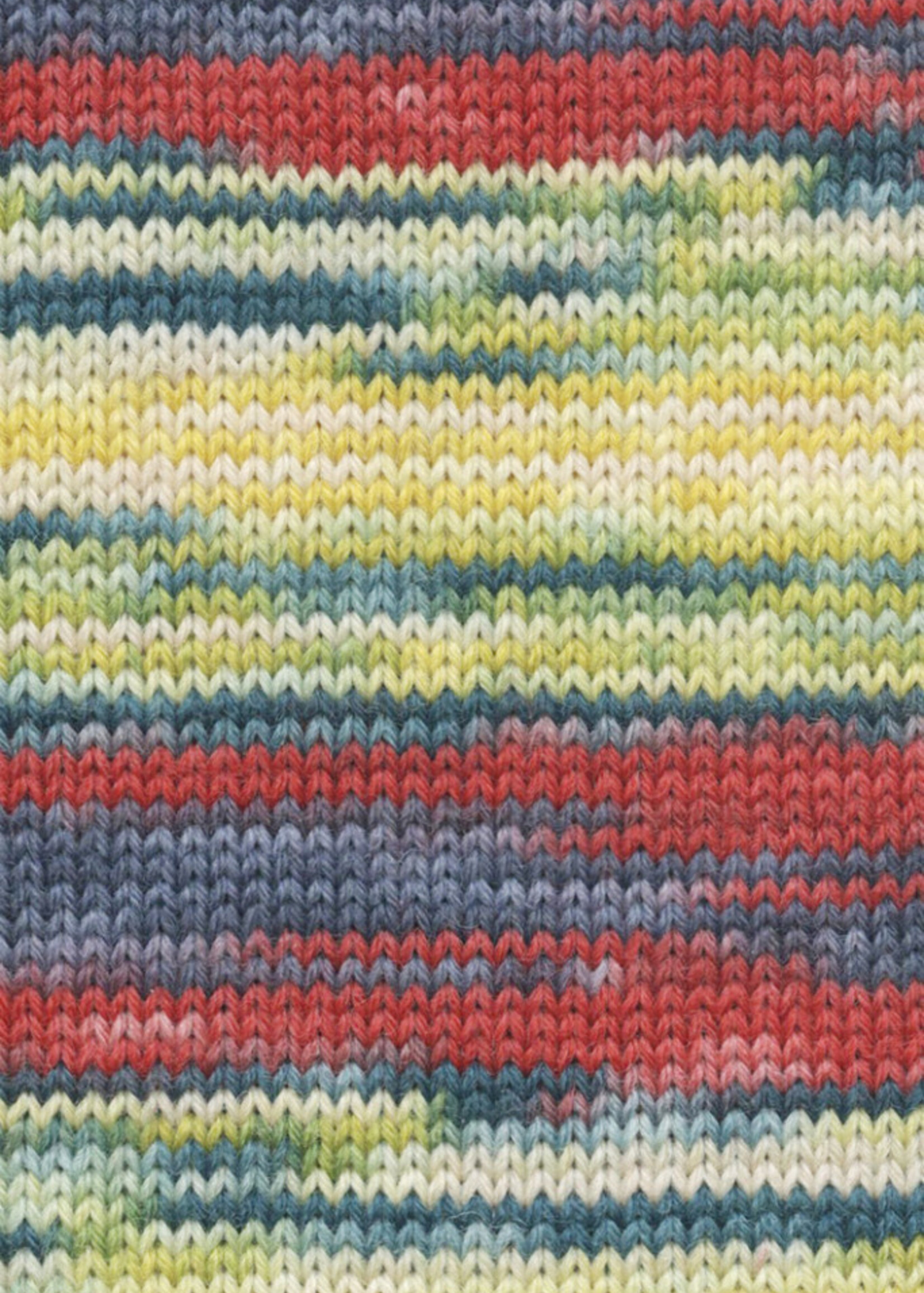 Lang Lang Yarns Move | 0006 antraciet/rood/groen/geel