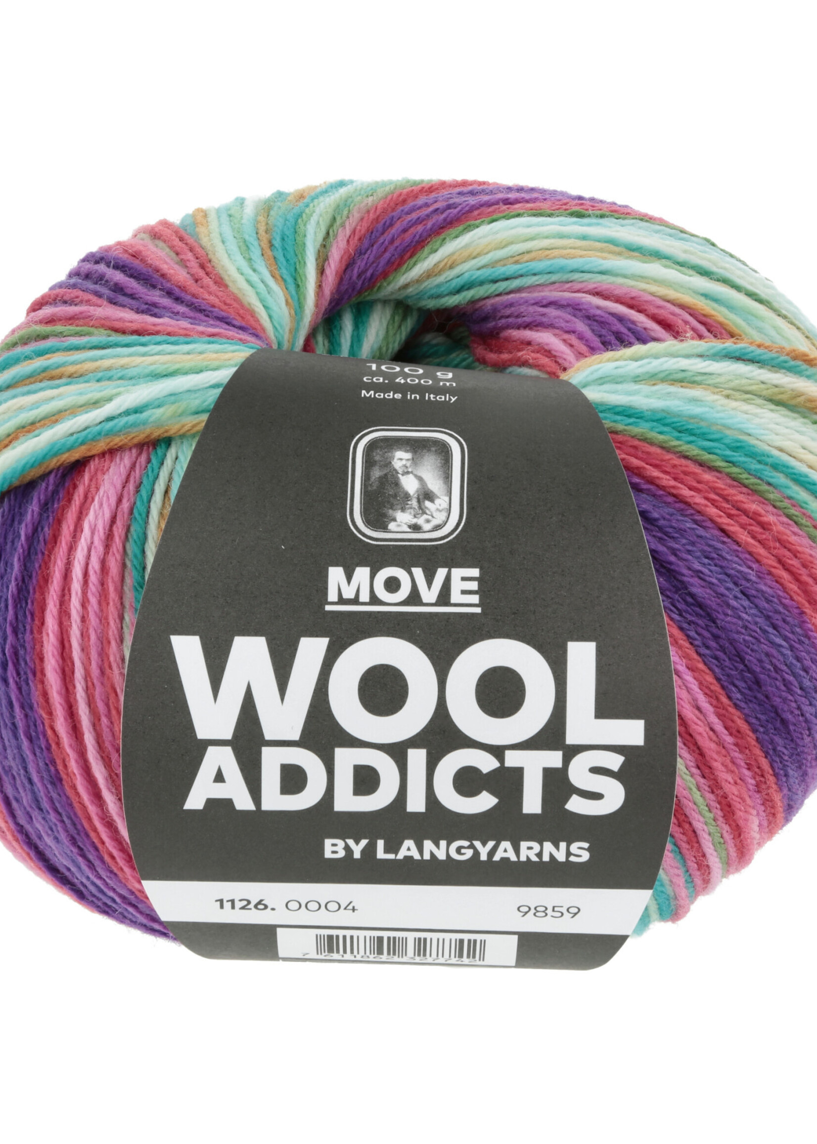 Lang Lang Yarns Move | 0004 paars/roze/turquoise