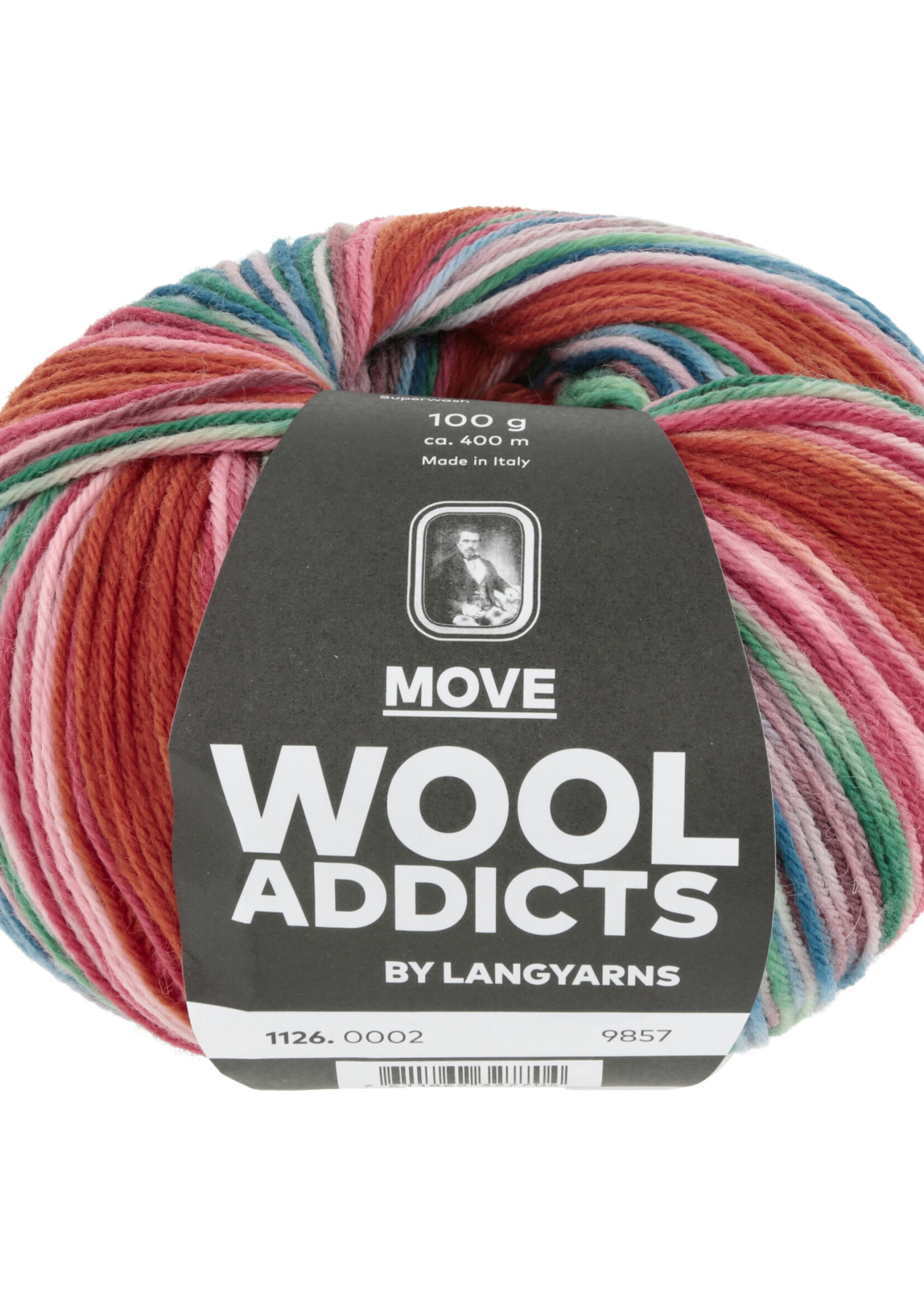Lang Lang Yarns Move | 0002 roze/oranje/blauw