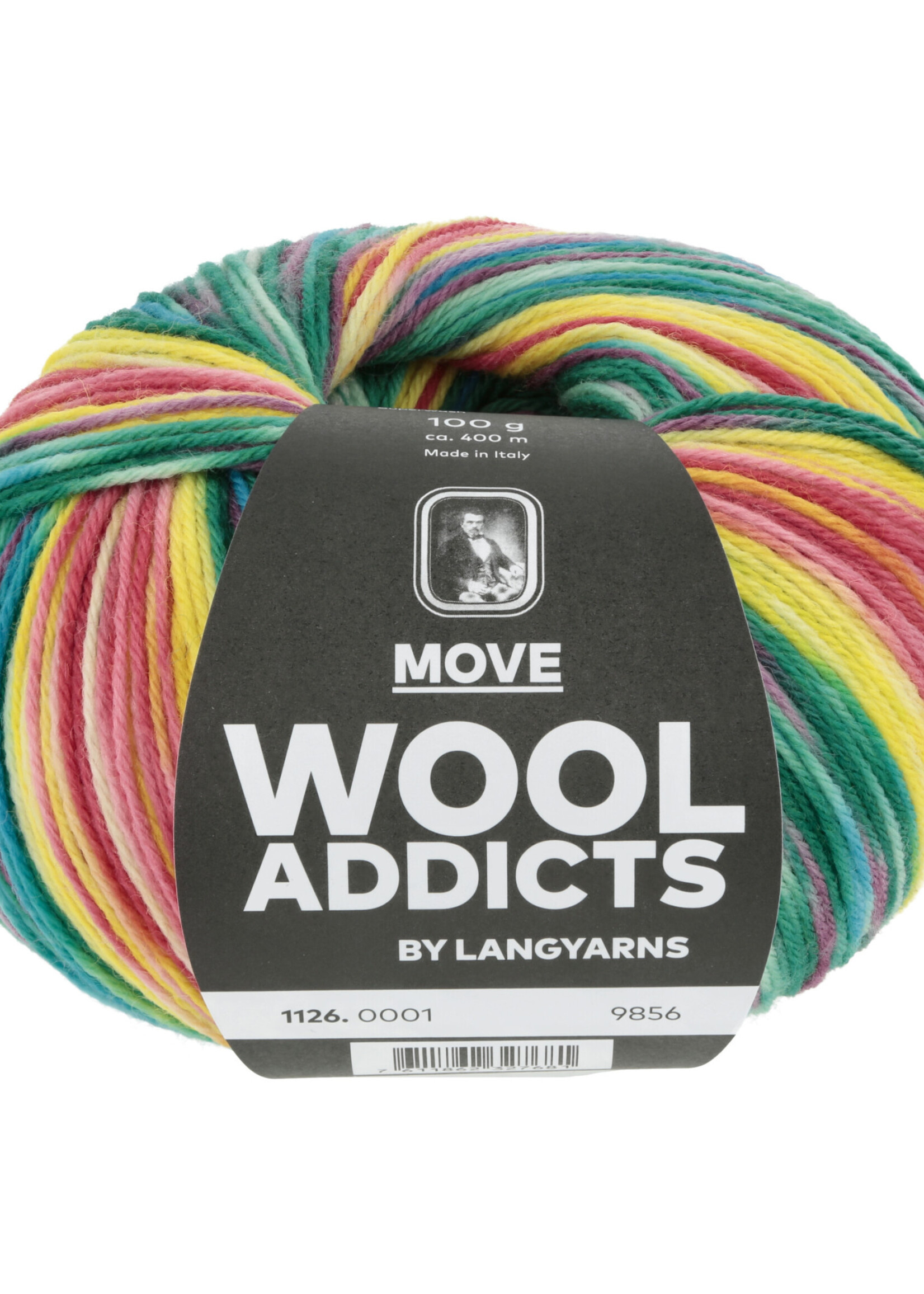 Lang Lang Yarns Move | 0001 geel/rood/blauw/donkergroen