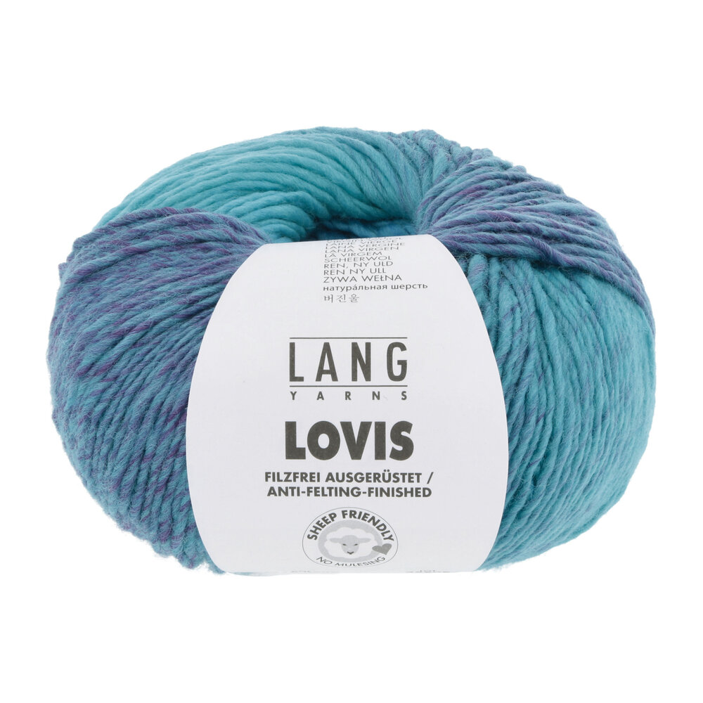 Lang Lang Yarns Lovis | 0007 turquoise/groen/blauw Lang Lang Yarns Lovis | 0007 turquoise/groen/blauw