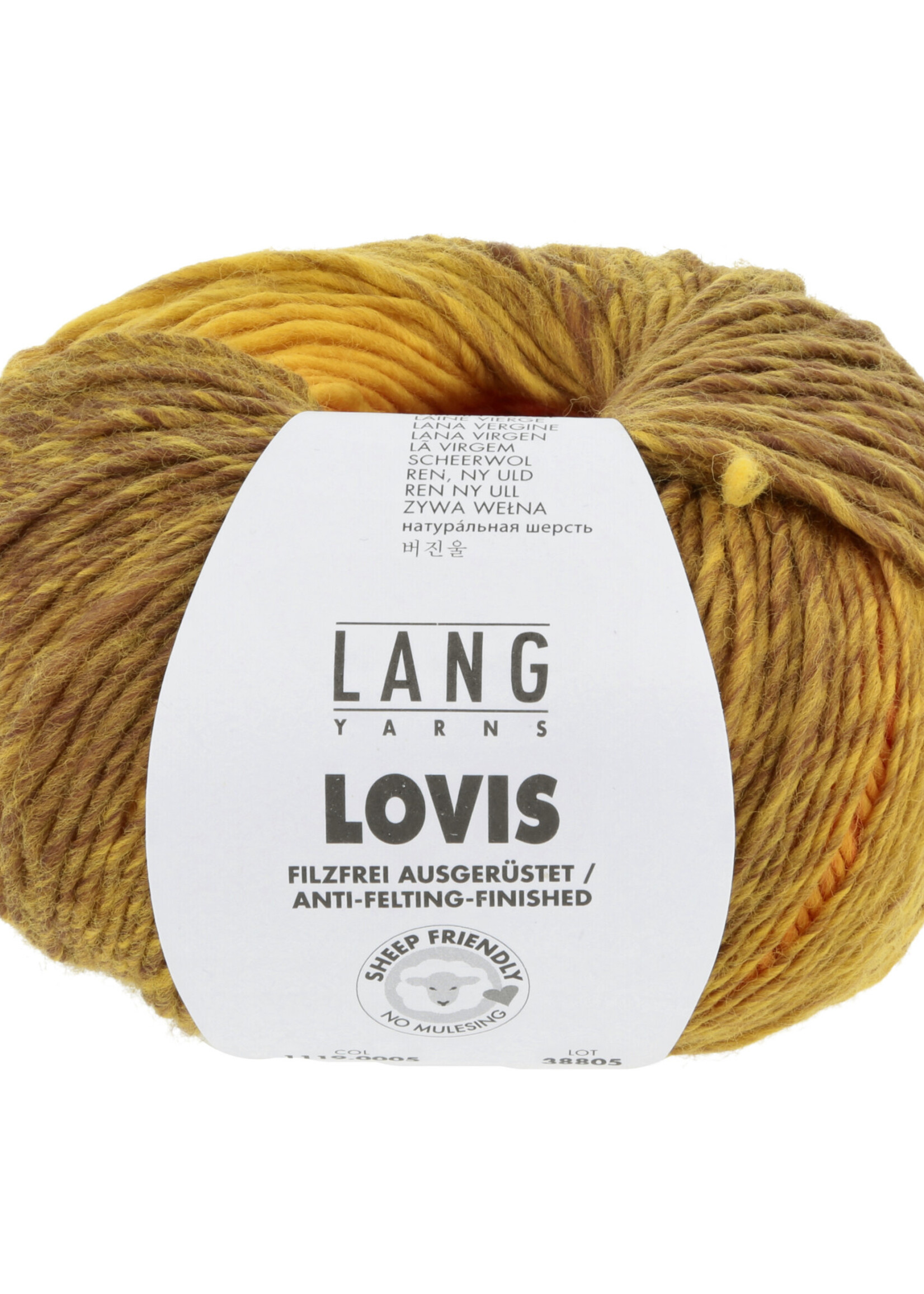 Lang Lang Yarns Lovis | 0005 geel/oranje/bruin